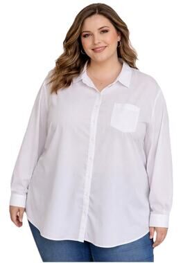 Ryan Wylde white blouse long sleeve plus size 4X